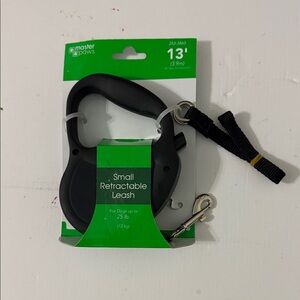 Black Small Retractable Dog Leash
